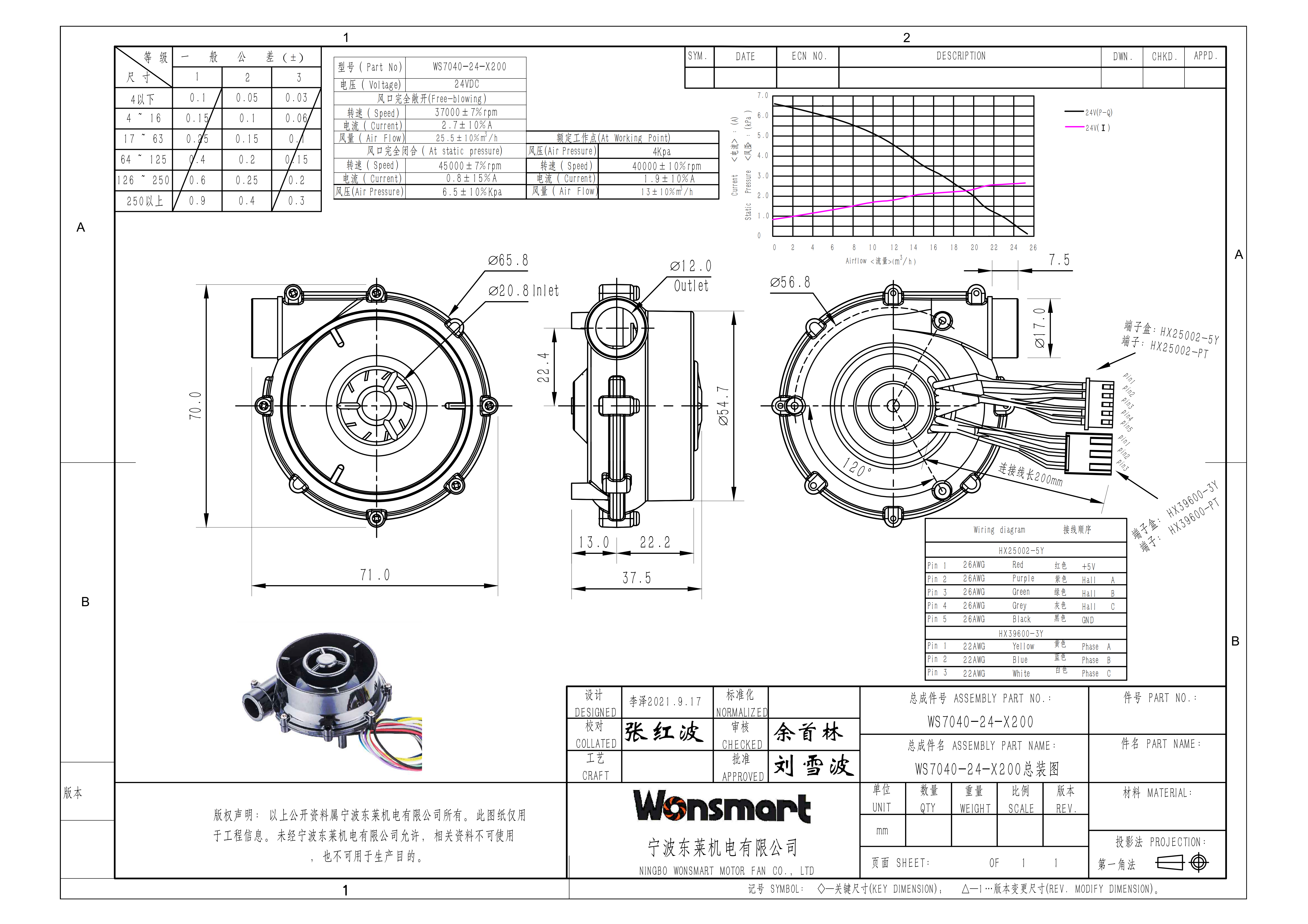 Wonsmart Mini 12v Dc воздушный вентилятор для переработки сварной станции 70 * 40 мм