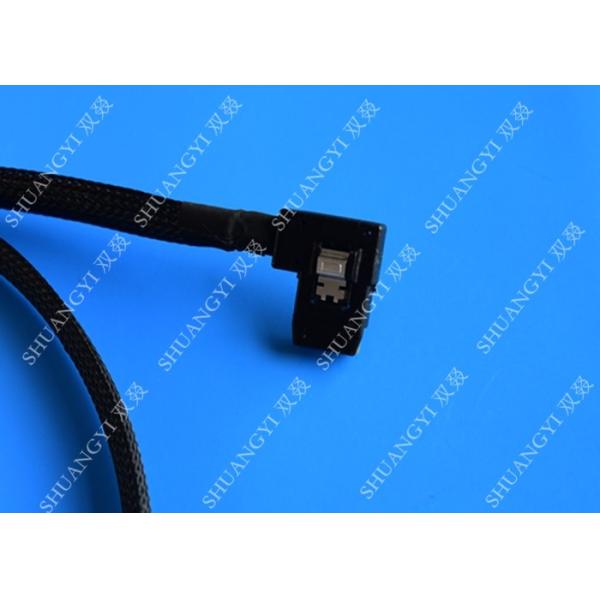 Internal Mini SAS(SFF-8087) 36Pin Right Angle Male to Internal Mini SAS (SFF-8087) 36Pin Male Cable, 0.75 Meterr
