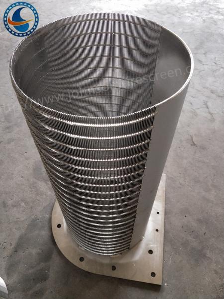 Stainless Steel 316L Rotary Screen Drum Wire Strainer Basket 520 Mm Diameter