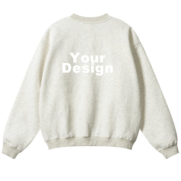 345G Oversize Vintage Art DTG Print Crewneck Sweatshirt | OEM ODM Custom Logo & Fabric Optional, Multiple Color Codes, Low MOQ