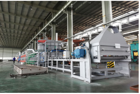 Roller bottom type annealing line is used for protective atmosphere spheroidizing annealing of bearing rings, rollers, rods, pipes and other large quantities of parts in bearing industry