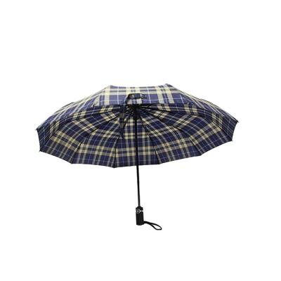 Verifique fim aberto de dobramento do guarda-chuva do teste padrão três o auto para ver se há homens