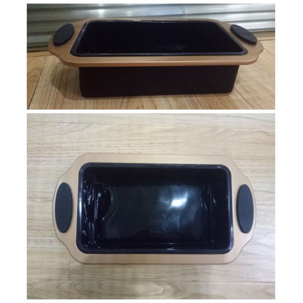 FBTZ1112 for wholesales set of 4pcs silicone/carbon steel muffin/loaf/square/bundt bakewares