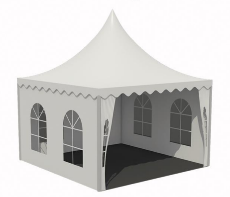 Garden 3x3m Gazebo Party Tent Outdoor Fire Retardant B1 Aluminum Frame