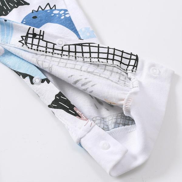 Customized Design Cotton Spandex Baby jumpsuit Romper Newborn Long Sleeve Plain Organic Cotton Baby Bodysuit Pajamas