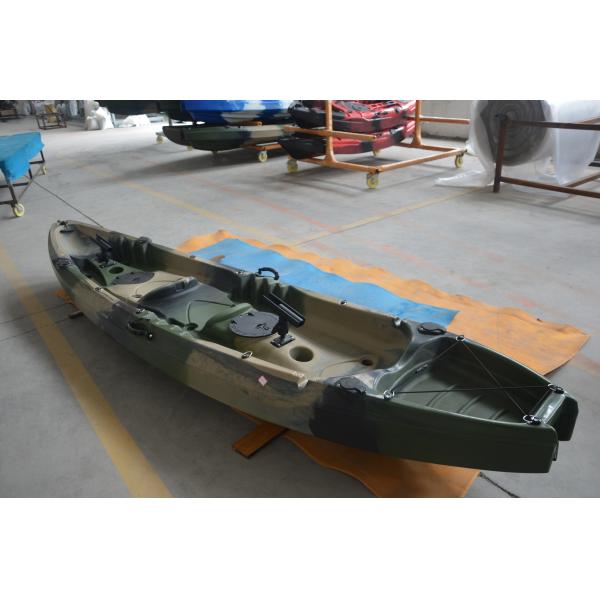 Load Capacity 300kgs/661lbs Army Green Tandem Kayak for Lakes Rivers Fishing Woowave