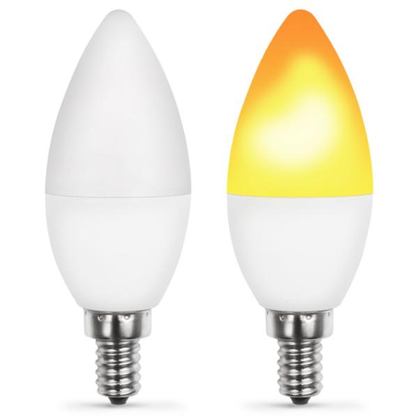 2w E14  	Led Flame Light Bulb Decorative Flickering Candle Bulbs Ac85 - 265v