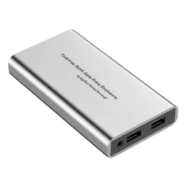 Tool Free Solid State Drive Enclosure 5g/10gb Dual Protocol Nvme/Ngff