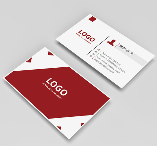 Minimalist Corporate Paper Business Cards With Double-Sided Printing For Networking