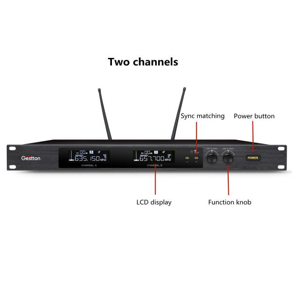 O ensino do discurso chapinha a largura de banda sem fio do microfone 30MHz da frequência ultraelevada