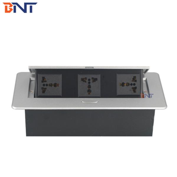 multiple function universal electrical plug socket for meeting table