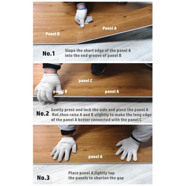 Система щелчка Unilin блокировки деревянной планки винила картины роскошной слипчивая