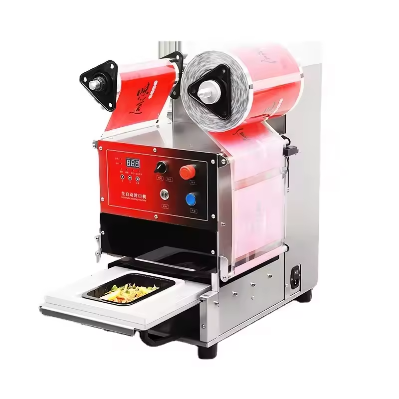 Automatic Food Tray Sealer Machine CH-DF250TA with Electronic Temperature Controller and Customizable Mould Dimension