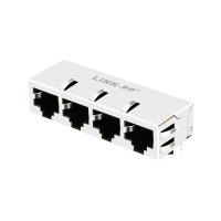 1x4 base-T RJ45 Jack magnétique 13P8C du port JT8-4000HL 10G sans LED