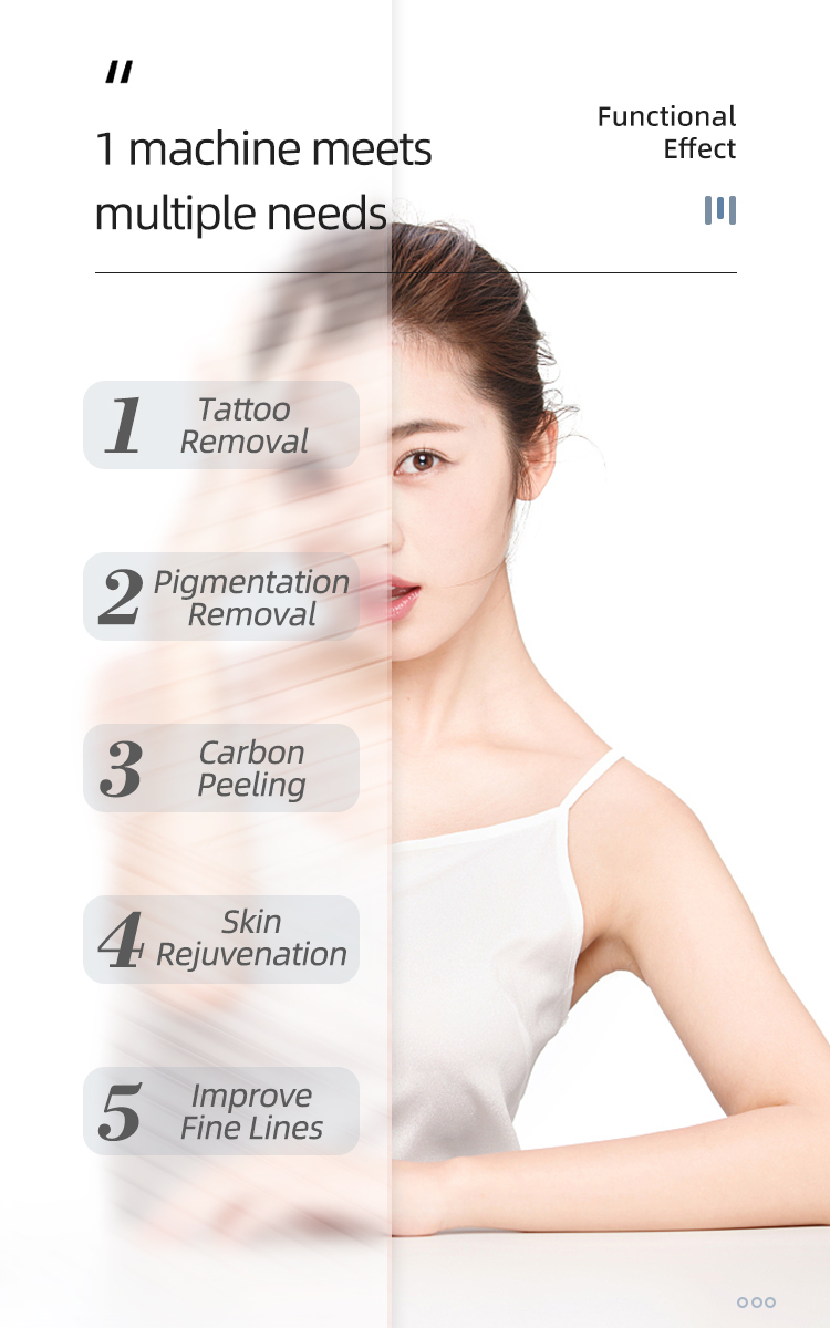 Desktop Q Switched ND YAG Laser Pigment Clear Salon Beauty Care Instrument