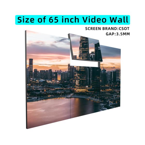 65 Inch CSOT SCREEN 3.5mm Splicing Advertising Ultra Narrow Bezel Display DID Digital Signage Splicing Screens LCD Video Wall
