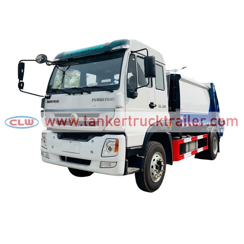 HOWO 4x4 8CBM Rear Loader Compressed Waste Collection Truck