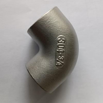 Solda de aço inoxidável do soquete dos encaixes CL1000 moldados cotovelo MSS SP-114 de 90 graus