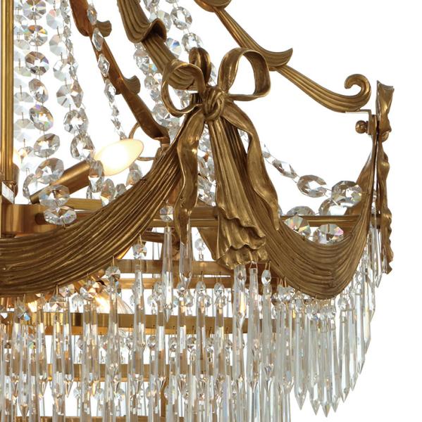 Spray paint brass chandelier Lighting Fixtures Project Hotel (WH-CP-31)