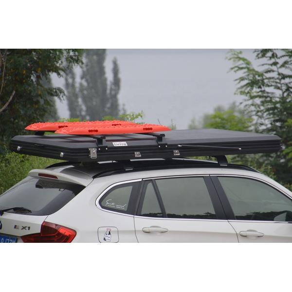 Roof Basket Outdoor Aluminum Hard Shell Roof Top Tent with LED Light Strop Cover Design