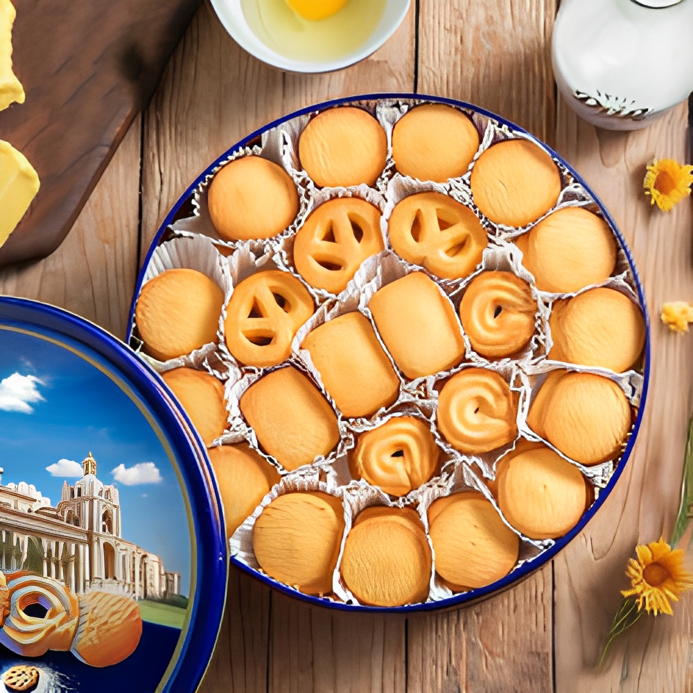 DADI Custom Food Grade Metal Tin Cookie Box Mooncake Box Biscuit Box