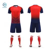 Material seco rápido Uniforme de futebol Conjunto de espessura padrão camiseta personalizada Camisa de futebol