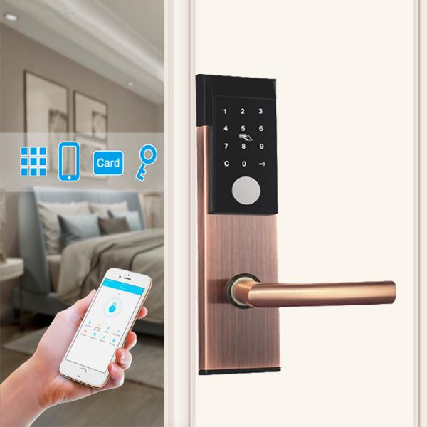 fechadura da porta Keyless DC6V AA de Digitas da espessura de 45mm alcalina para o hotel da casa