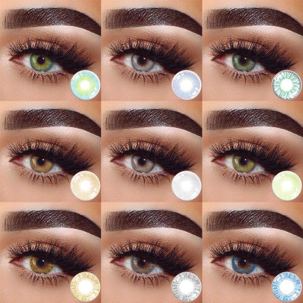 Cosmetic Brilliant Blue Turqoise 14.5 Mm Contact Lenses Oem