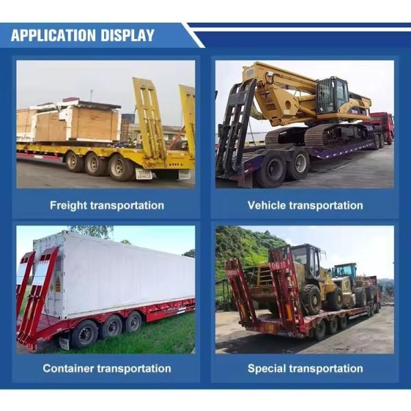 13t Axle 40FT Container Flatbed Semi Trailer Tandem Customized Trailer with 12 Tires
