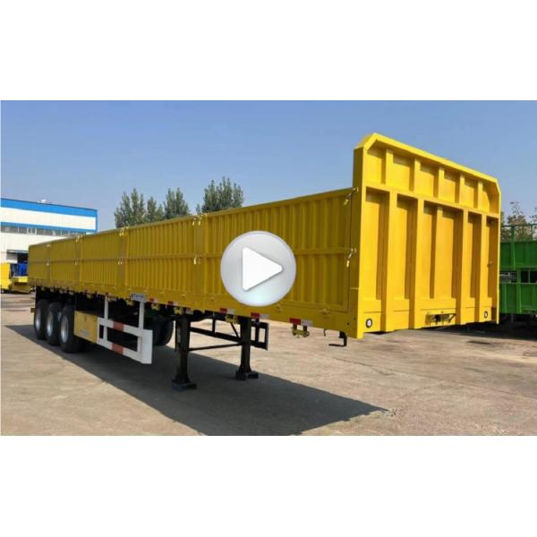 China 40ft Flatbed Semi Trailer Equipment with Side Walls for Sale Near Me
