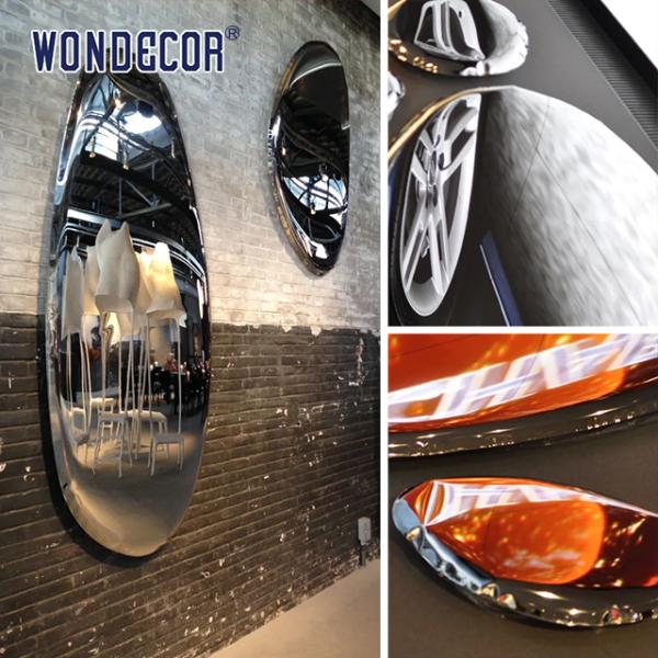 Металлические стены скульптуры зеркало декорации из нержавеющей стали