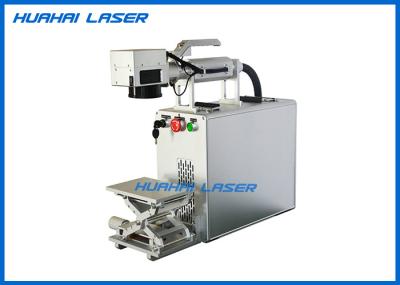 Mini Portable Fiber Laser Marking Machine , Metal Fiber Laser Etching Machine