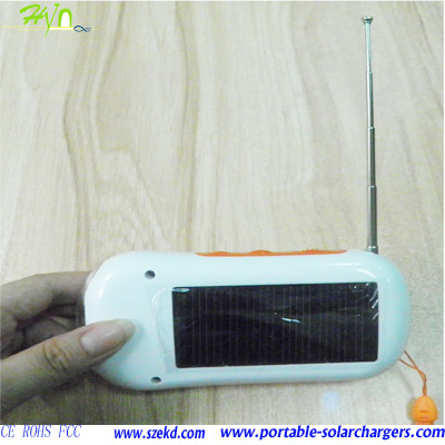 Portable USB Solar Charge For Mobile Phone Charge With Solar Indicator And LED Lights