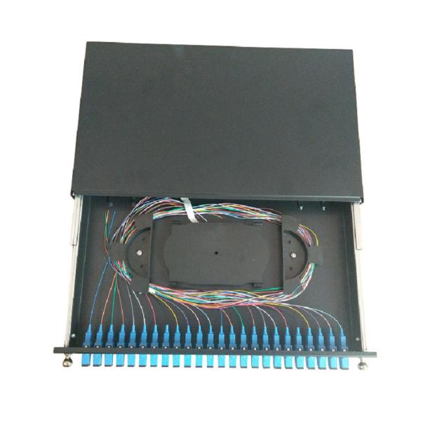 Rack Mount FTTB 24 Fibres Optical Cable Terminal LC SC Adapter