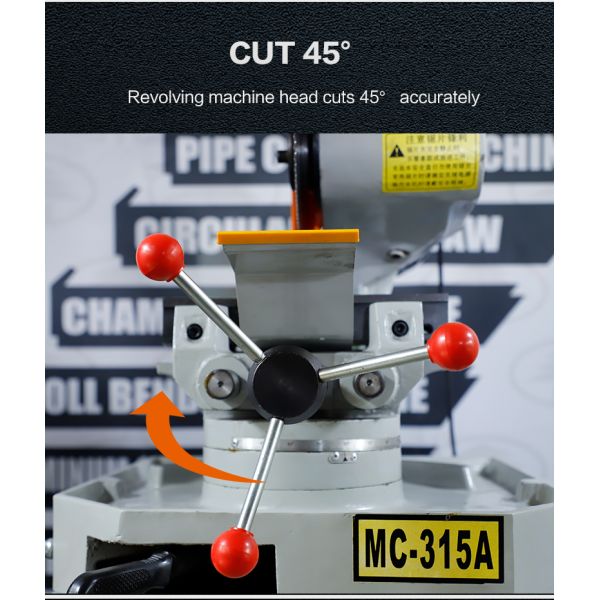 MC-315AC Semi Automatic Square Tube Circular Sawing Machine Steel Pipe Cutter Machine