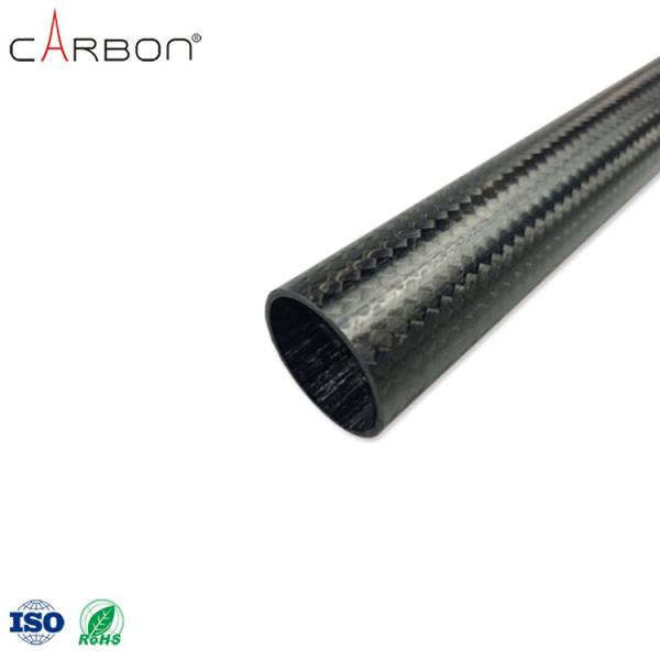OEM/ODM Tubos de telescópio de fibra de carbono de 120 mm com desenho trançado e desenho trançado