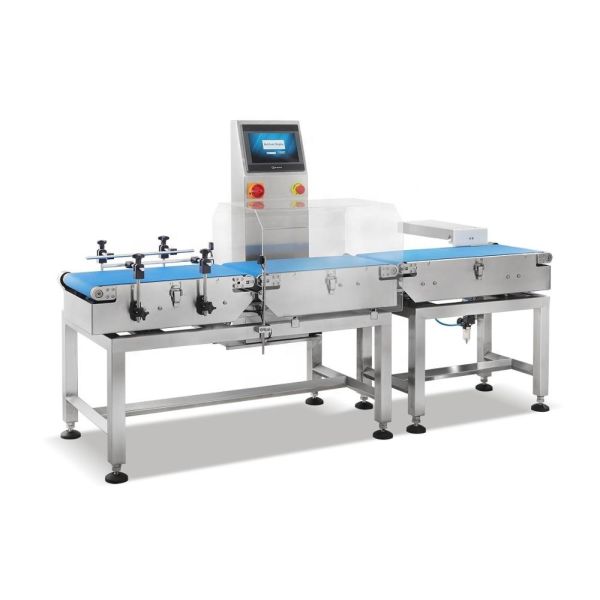 Dual Integrated Food Inspection Conveyor Checkweigher Metal Detector Combined System JZ-W1200g