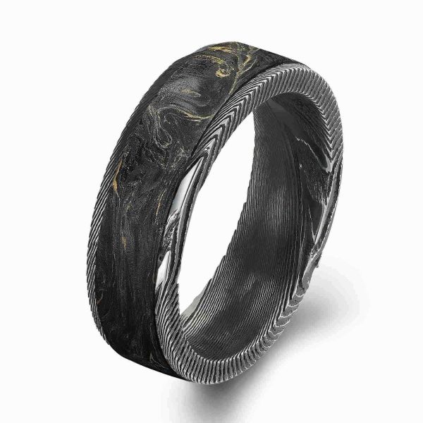 Golden-Infused Forged Carbon Fiber | Delicate Texture Hides a Sharp Edge, Customize Your Finger Style
