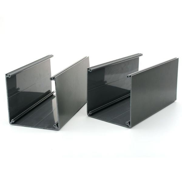 Profiles en PVC tube noir ABS couvercle à manche Extrusion canal carré