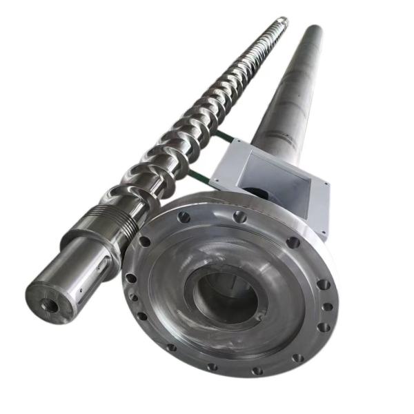 0.05-0.10mm Chromeplate Thickness Extruder Screw Barrel For Granulation Machine Water Cooling System