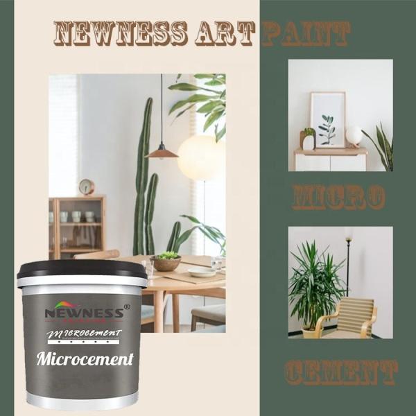 20KG/BUCKET Volume Kit de piso de microcimento Alto acabamento brilhante Resistente a arranhões durável