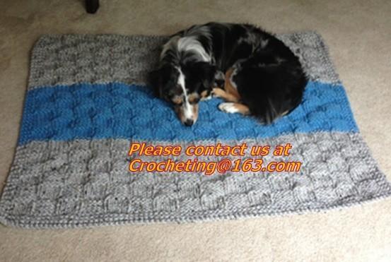 Dog snowflake pattern jacquard sweater, sweaters, crochet Pet Sweater, knit dog sweaters