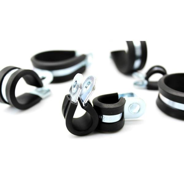 German Type Fixing Rubber Clamps Cable R Type Hose Clamp For Tube