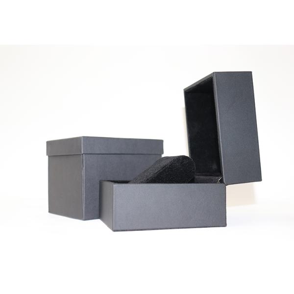 Customized Logo PU Leather Watch Box with Velvet Lining and Cardboard Insert