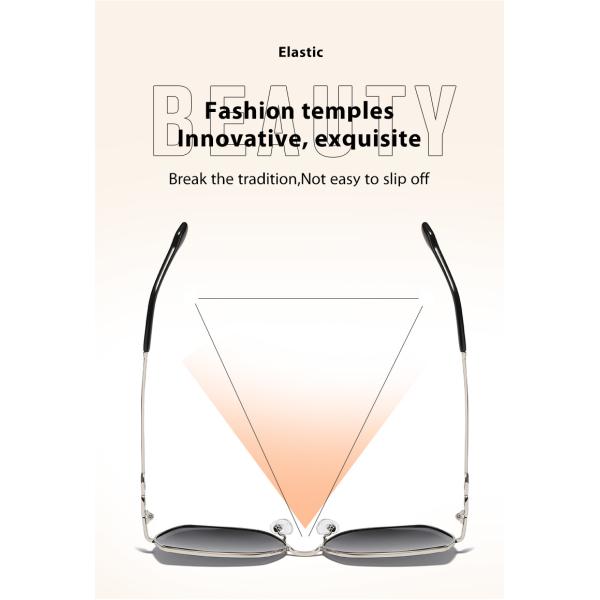 Неубедительные солнечные очки рамки металла цвета градиента поляризовыванные для женщин