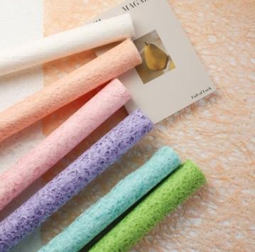 Macaron Dreamy Silk Paper Waterproof Floral Flower Packaging Specialty Paper