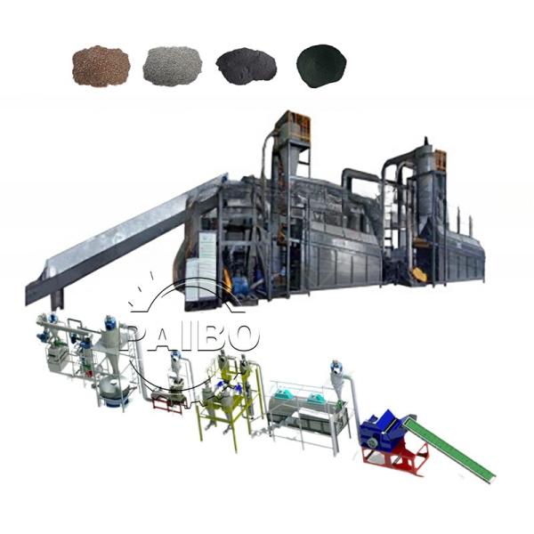UT-2000 2000KG/H Fragmentos de Carros Elétricos Bateria de Lítio Reciclagem Plant com Poupança de Energia
