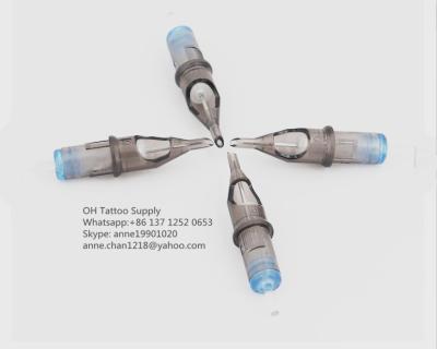 Curved Magnum Round Liner Disposable Tattoo Needle Cartridges , Tattoo Cartridge Membrane System For Hawk Pen Machine