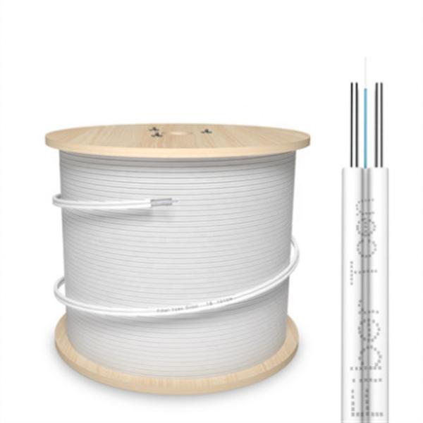 Steel Wire suspension aerial 1 2 4 Core G657A GJXH  FTTH Drop Cable