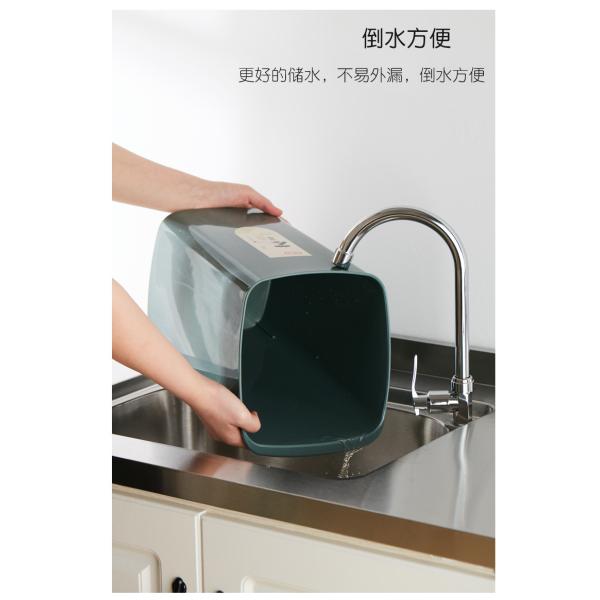 Tea Leaves Bucket Rubbish Plastic Dustbin For Kitchen Waste